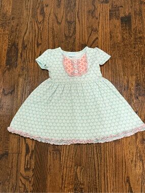 Girls Boutique Shrimp and Grits Serendipity Cotton Floral Ruffle Dress 2T/3T